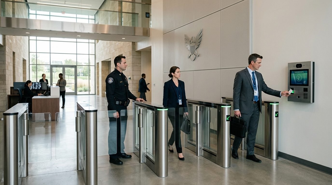 Kritik Kamu Güvenlik Yerleşkesi VIP Turnike ve Biyometrik Geçiş Kontrol Sistemi